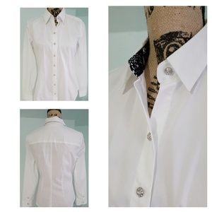 New York and Company Jewel Button Madison Shirt